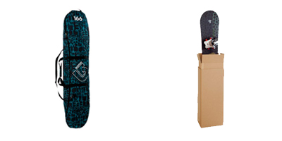 Embalaje de cartón para enviar snowboard