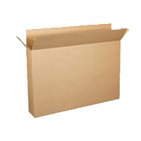 Cardboard packaging to send TV