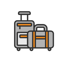 Suitcases drawing