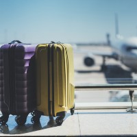 Suitcase at the airport